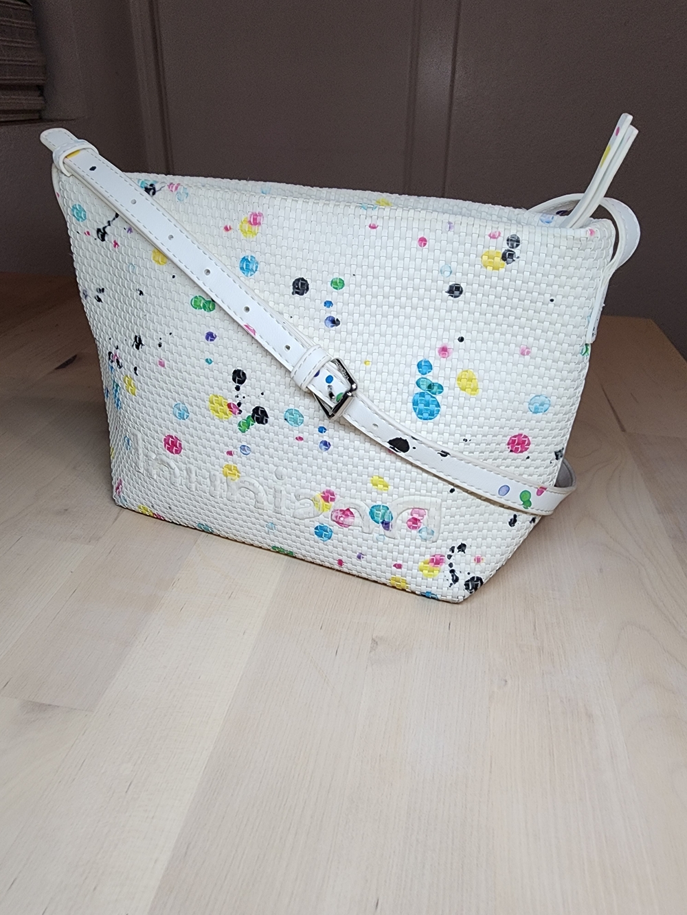 DESIGUAL Crossbody bag with colorful paint splatter